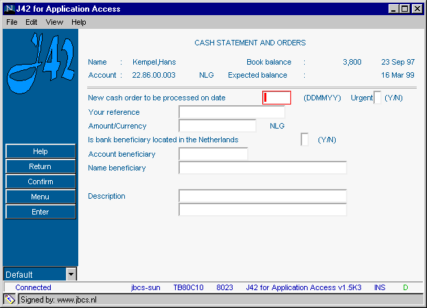 Web style User Interface